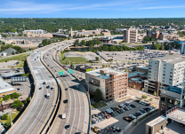 Aerial image of Grand Rapids highway