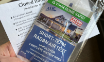 Image of a radon test kit