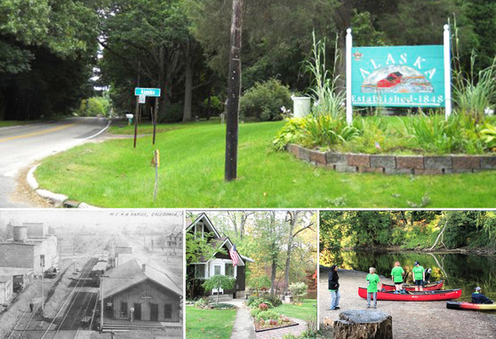 Image collage of Alaska, Michigan landmarks