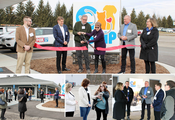 Image collage of CSNIP ribbon cutting event