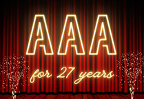 Graphic of "AAA for 27 years"