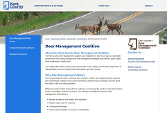 Image of Kent County deer webpage