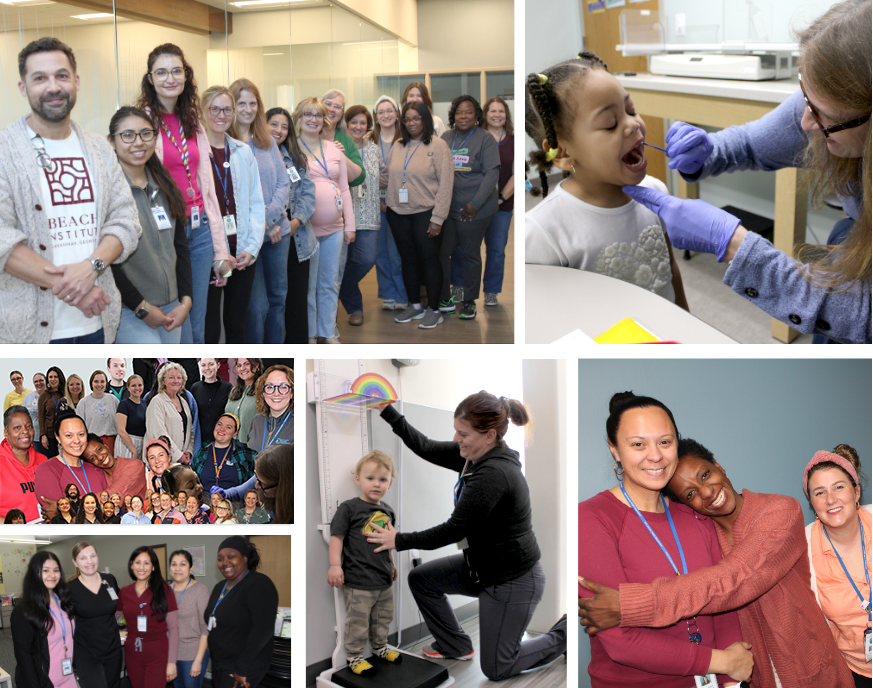 Image collage of Health Department staff