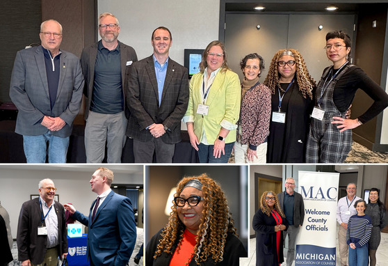 Image collage of Commissioners attending the MAC conference