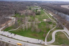 aerial photo of Johnson Park trails