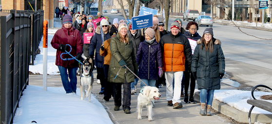 Image of people walking in Walk For Warmth