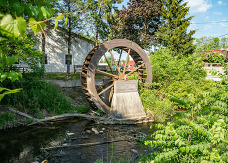 Image of Dwight Lydell Park water wheel
