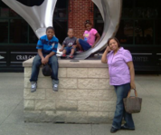 Brandi Berry Poses with her Family
