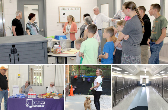 Image collage of Animal Shelter Reopening event