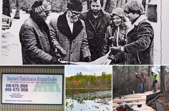 Image collage of the Howard Christensen Nature Center