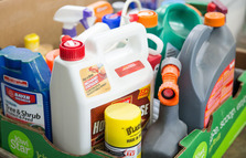 Image of a box of hazardous containers