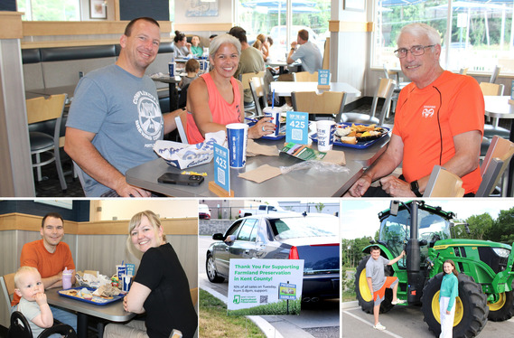 Collage of Culver's Share Night photos