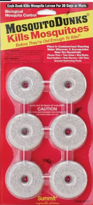 Mosquito Dunks Kill Larvae Before They Become Biting Adults