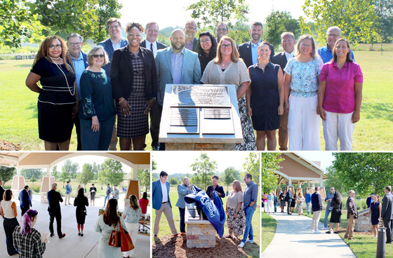 Group photo of Kent County Commissioners at the Tree Grove Ceremony