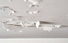 Image of a ceiling with peeling paint