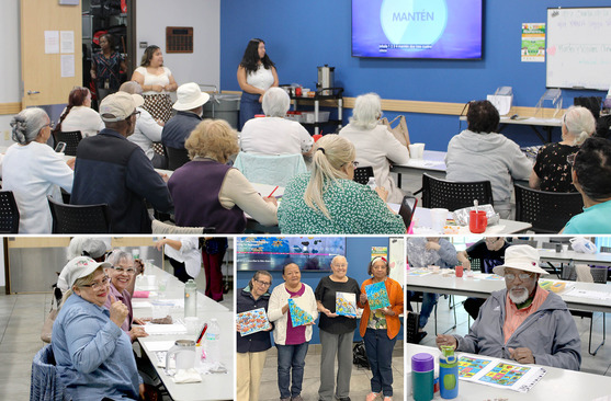 Image collage of senior activities