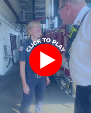 Screenshot from a Video with the Grand Rapids Fire Department Encouraging Readers to Click It to Play the Video