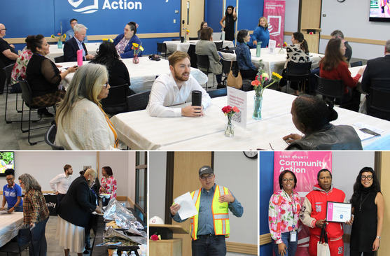 Collage of Happy Homes, Happy Hearts luncheon