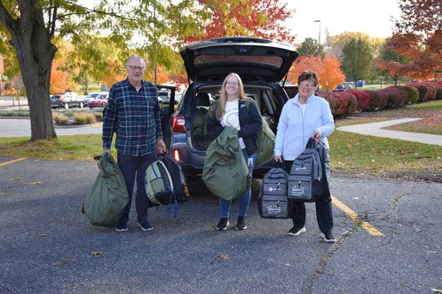 Donation backpack drop off for Veterans