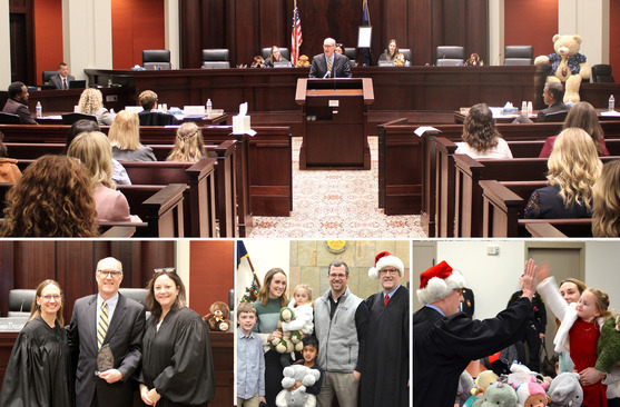 Image collage of Judge Ackert