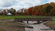 New 10-Acre Dog Park Under Construction Among Fall Color at Wahlfield Park in November 2025