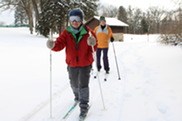 A Couple of Older Women Bundled Up to Cross-Country Ski at Palmer Park and Kaufman Golf Course