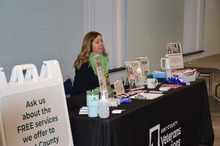 Rachel Wustman at Veteran Resource Fair