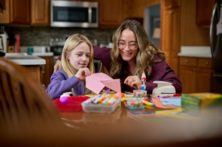 Image of family at table
