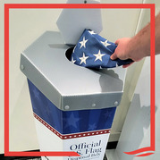 Image of flag disposal box