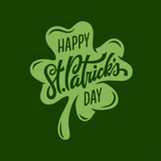 Graphic That States Happy St. Patrick's Day in Green