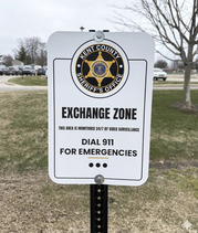 Sheriff's Office exchange zone sign