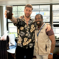 Image of a veterans services worker and a student