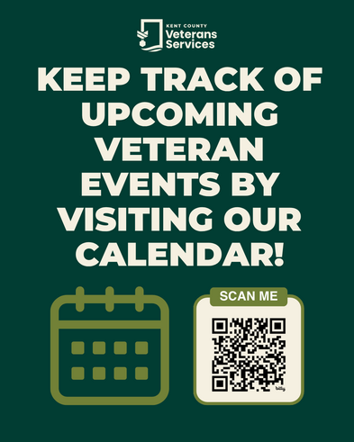 Kent County Veterans Services upcoming events calendar