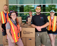 Food Distribution staff from Community Action