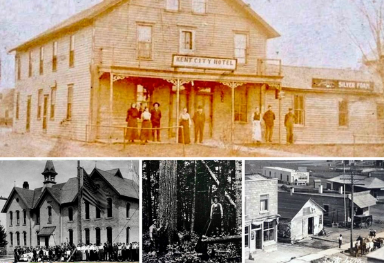 Image collage of historical Tyrone Township