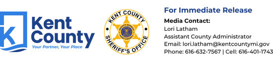 Kent County and Sheriff's Office press release header