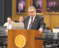 Image of Administrator Al Vanderberg speaking at the FY 2027 Budget public hearing