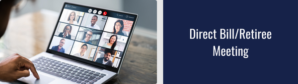 Direct Bill/Retiree Meeting banner