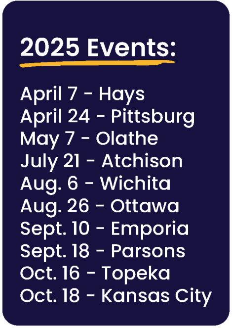 2025 Together Kansas List of Event Dates and Locations