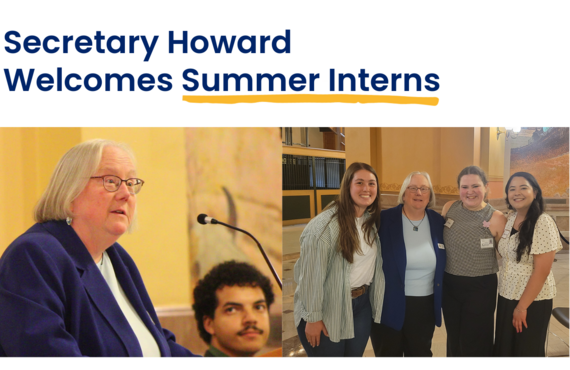 Secretary Laura Howard Welcomes Summer Interns