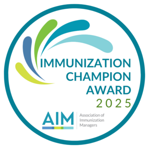 2025 Immunization Champion Logo