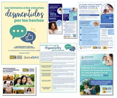 Spanish translated graphic for IKC's Vax over fears booklet