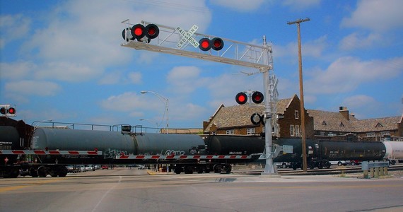 Train crossing at Main Street