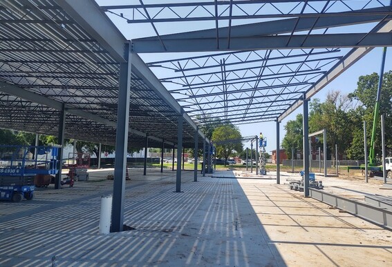 Library under construction 6-16-23