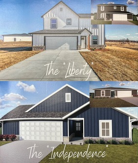 Two spec home designs for Sand Creek Station