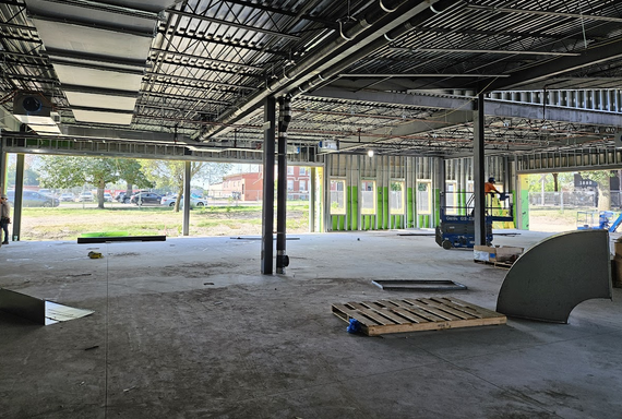 Library under construction - children's area 8-25-23