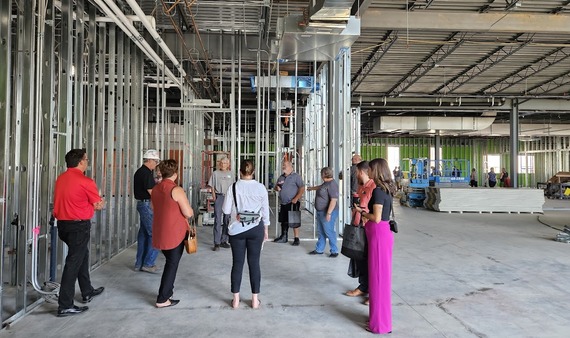 Library construction tour 8-31-23