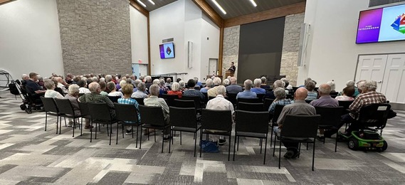 Lt. Jones presents to group at Kidron Bethel