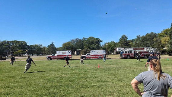 Fire/EMS kickball game with Emberhope