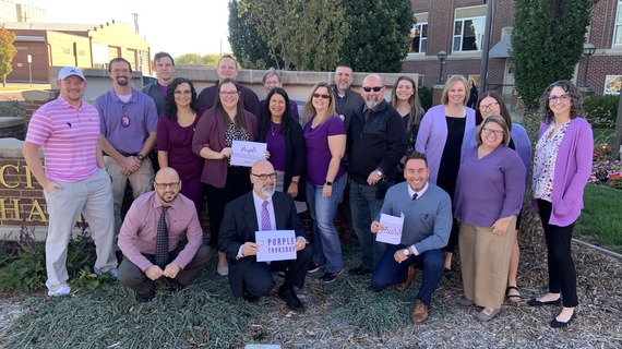 City employees celebrate Purple Thursday for Domestic Violence Awareness 2023